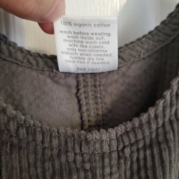 Little Co. Green Corduroy Jumper size 4T - Picture 4 of 4